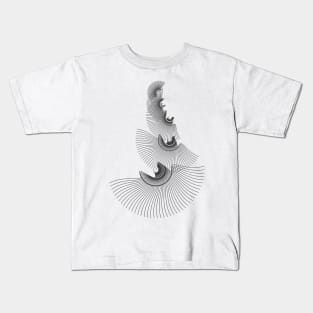 Abstract artistic lines Kids T-Shirt